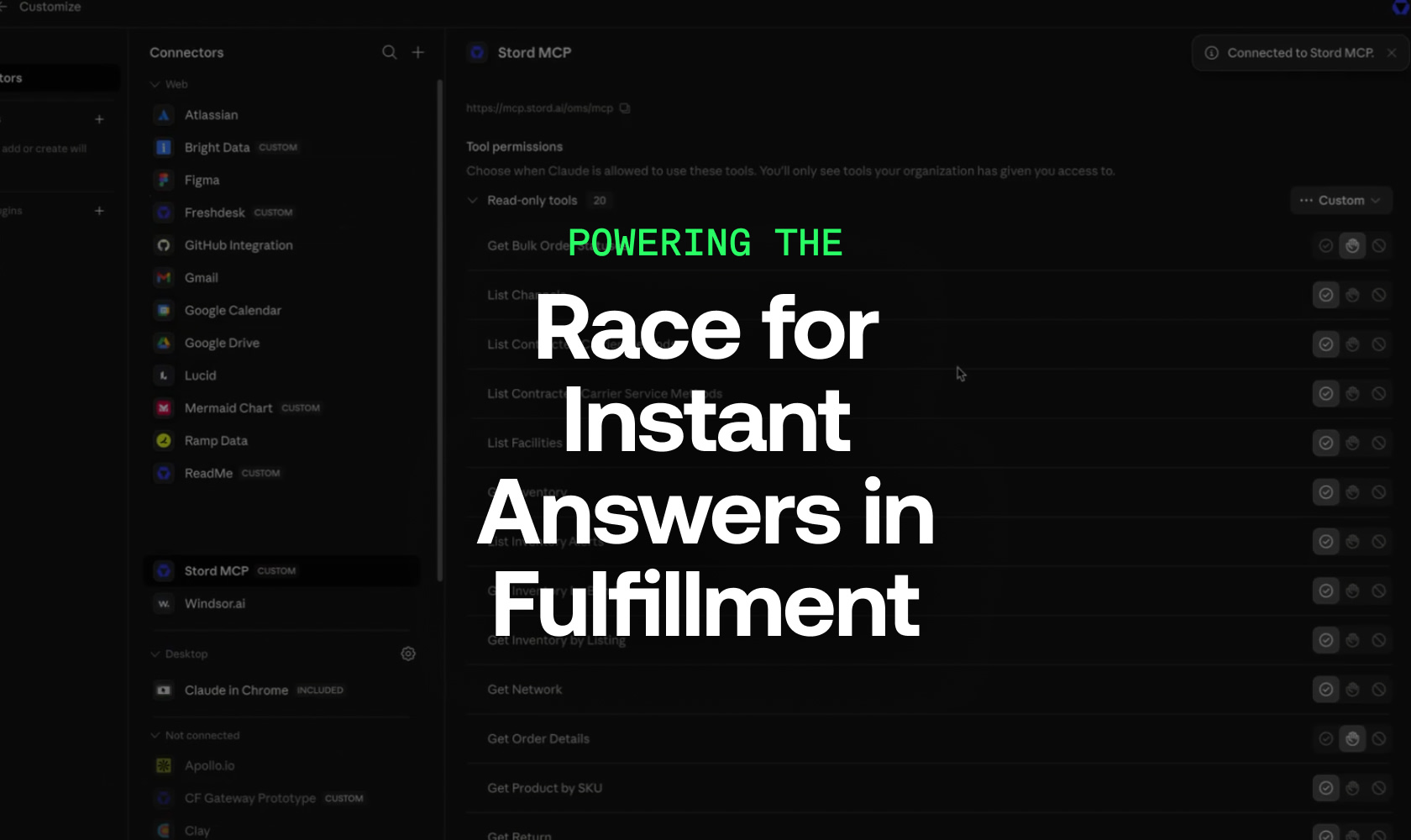 Powering the Race for Instant Answers in Fulfillment