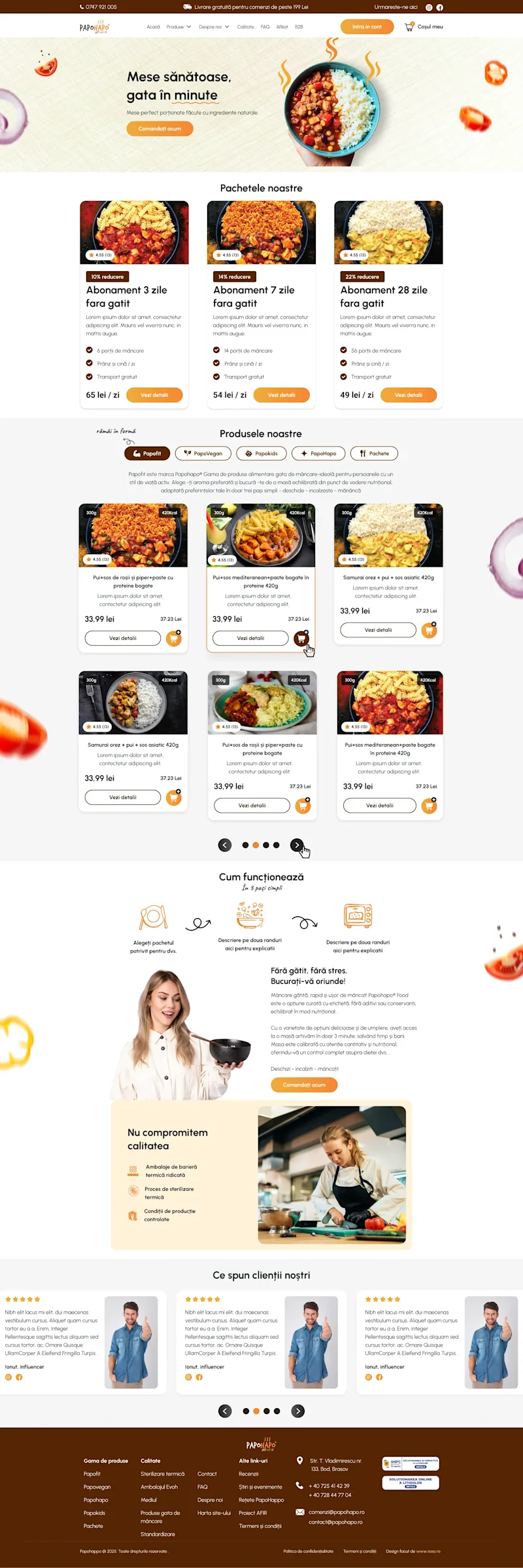 Pao website design