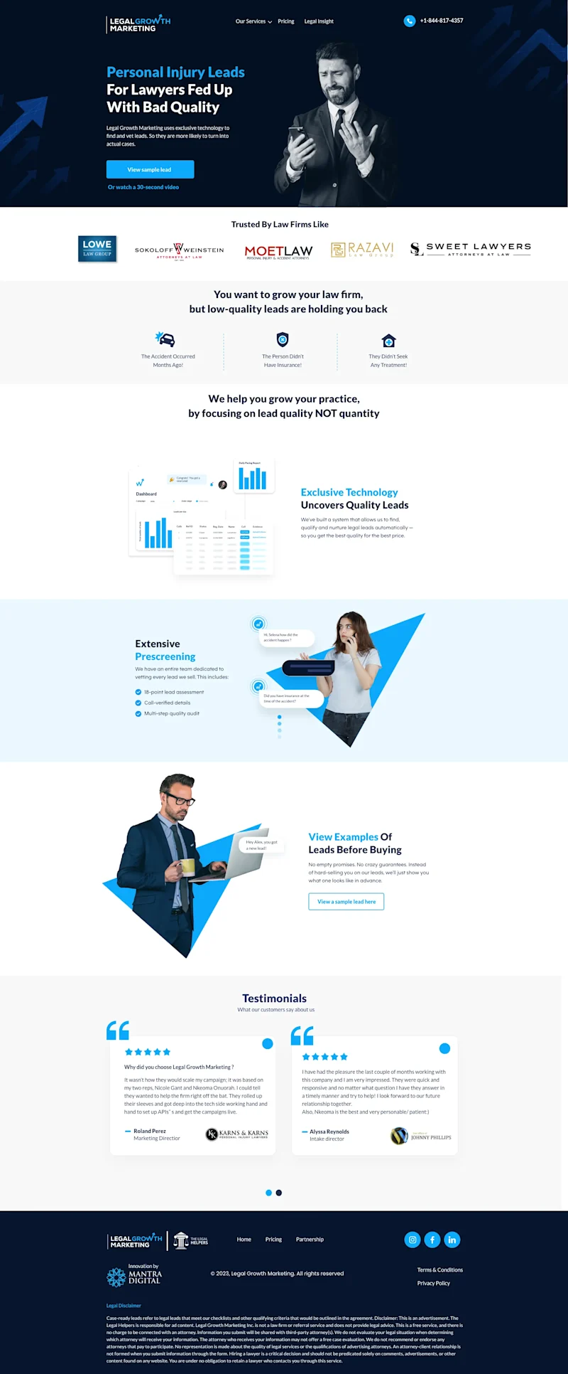 GL website design