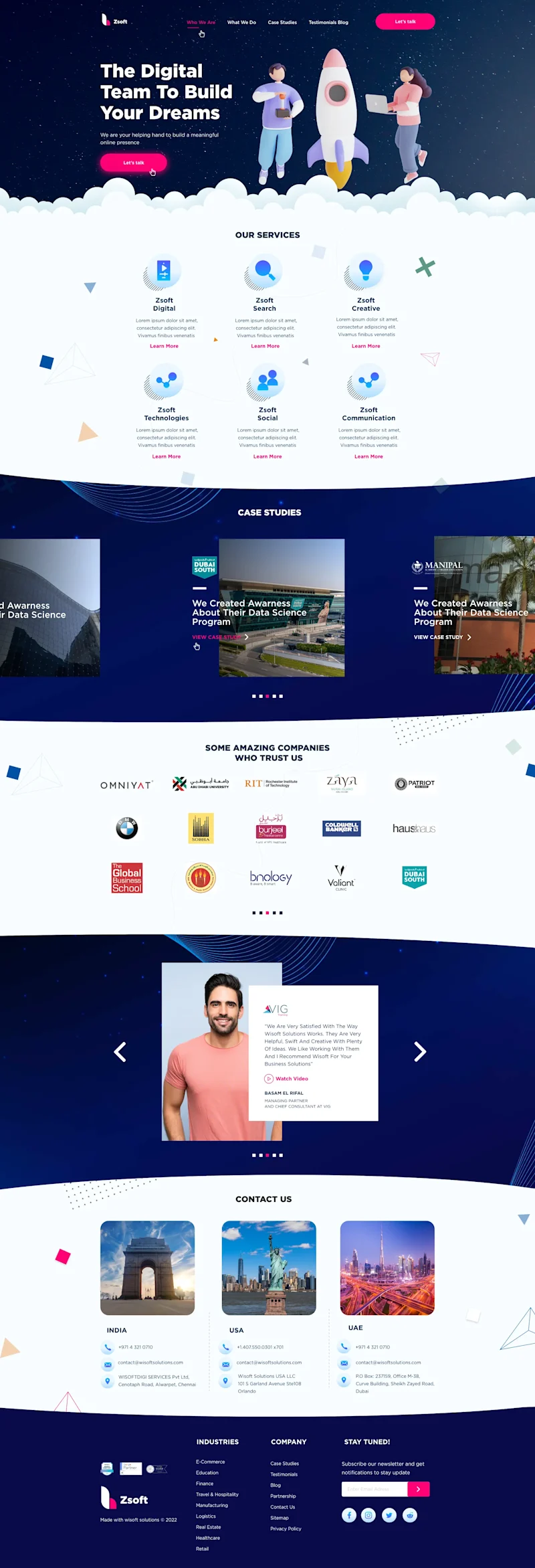 Zsoft website design