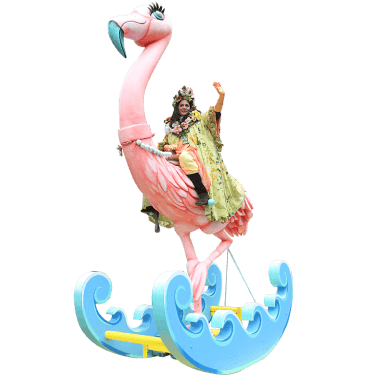 float thumb rocking flamingo