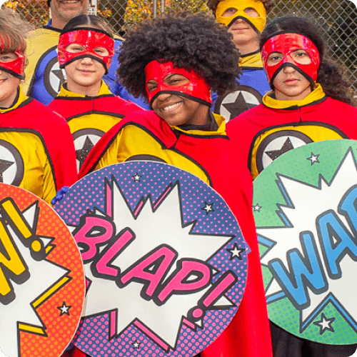 clowns thumb superhero