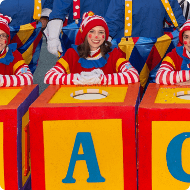 clowns thumb alphabet