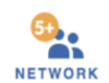 Network Icon with number 
