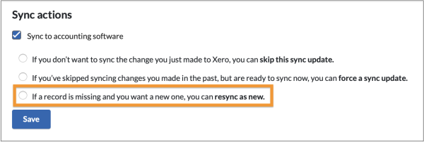 resync as new