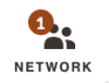 Network Icon with number 