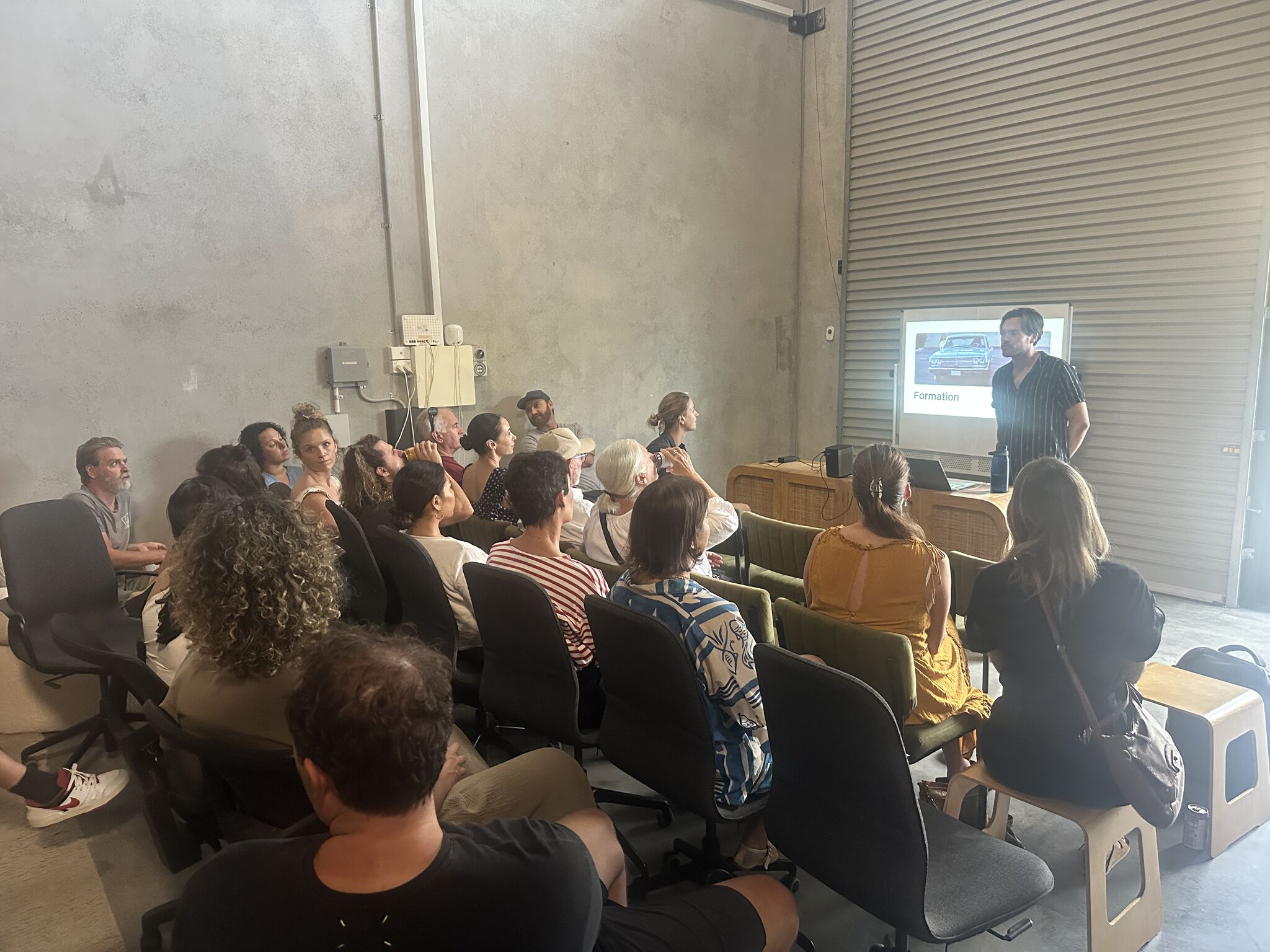 Giving a talk for Byron Design Thinking