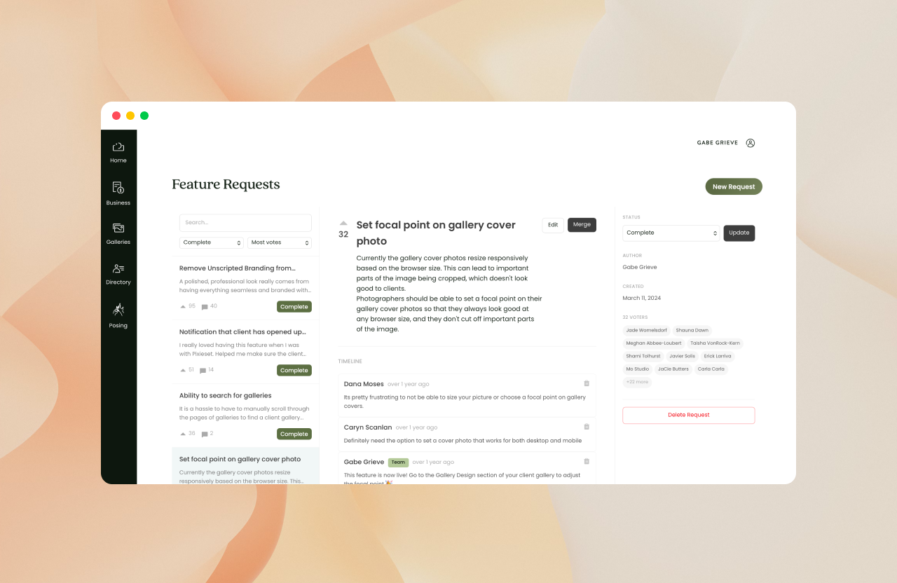 Three panelled admin dashboard