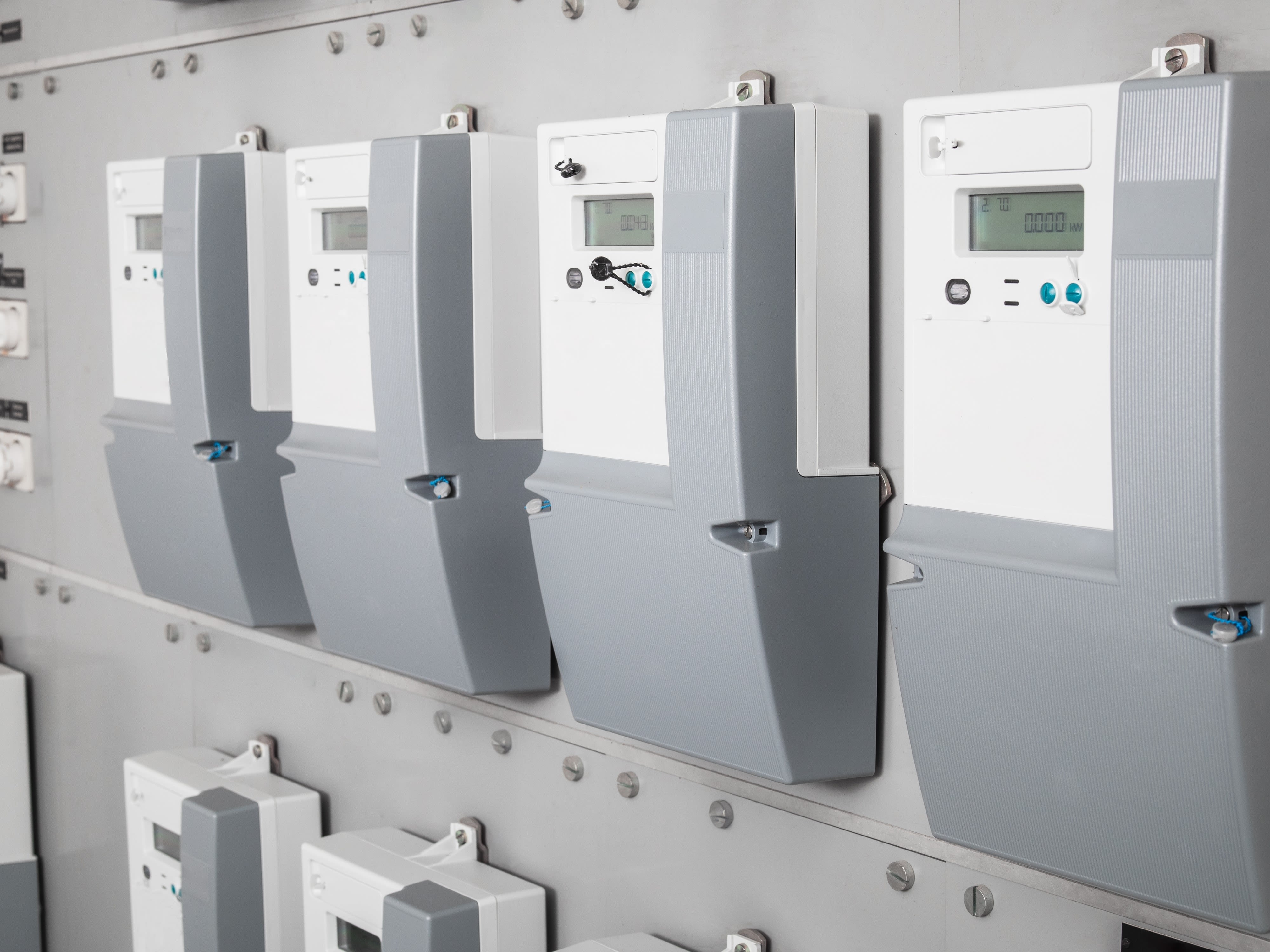 Plusieurs smart meter, également appelés compteurs intelligents