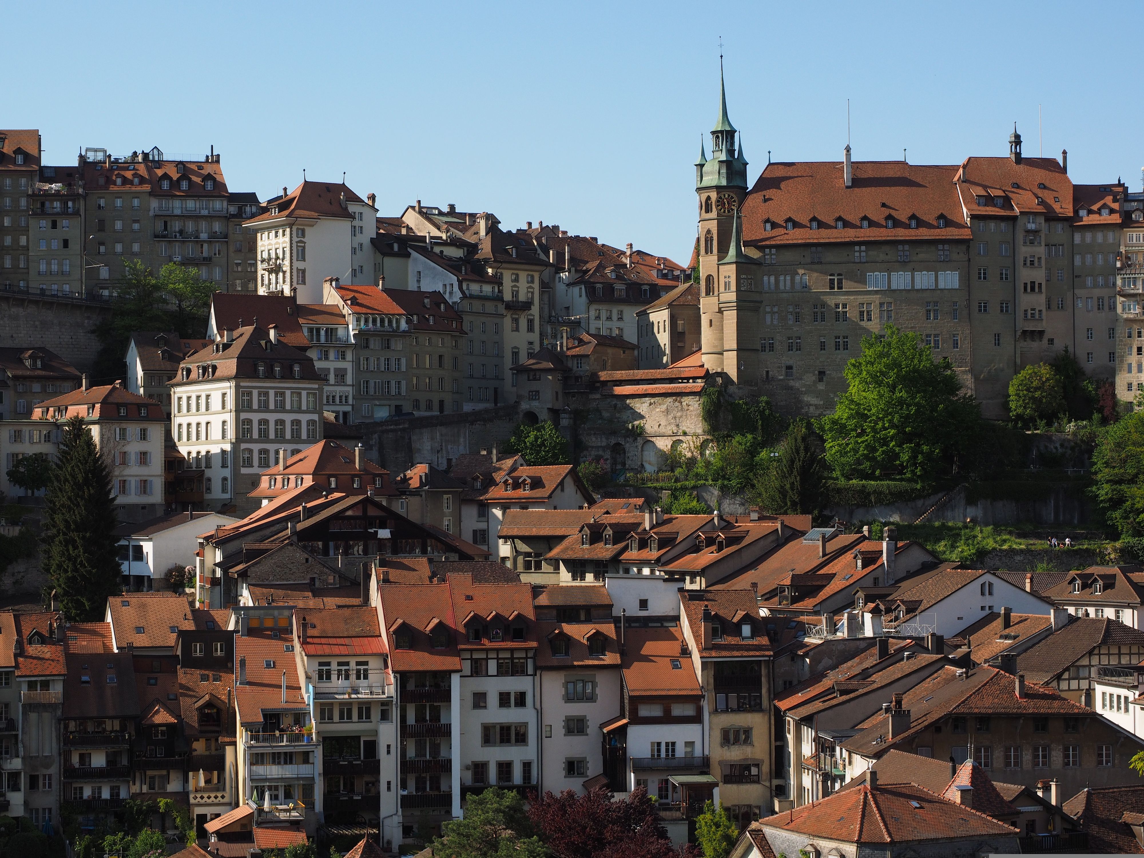 Das Bild zeigt die Altstadt von Freiburg mit ihren historischen Gebäuden