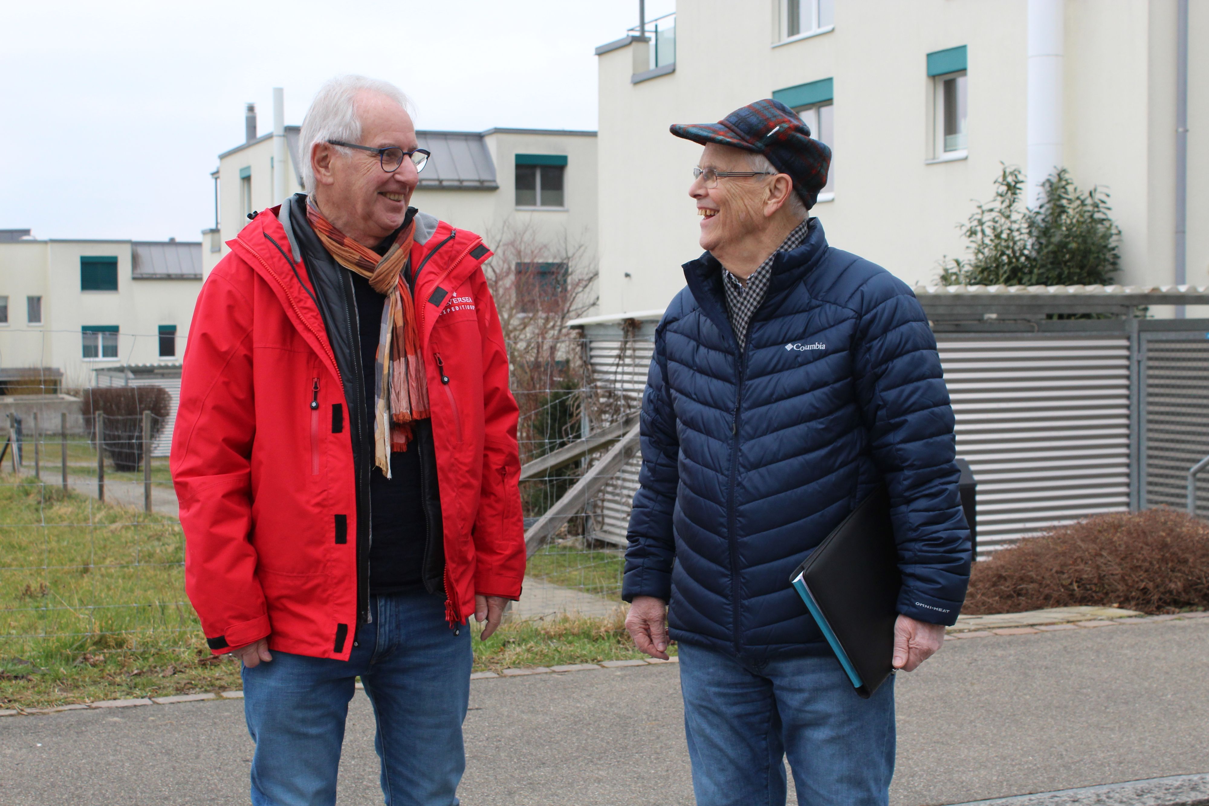 Rolf Hugentobler und Adelino Zuccolo Stockwerkeigentümer der Siedlung Sonnengarten in Bülach