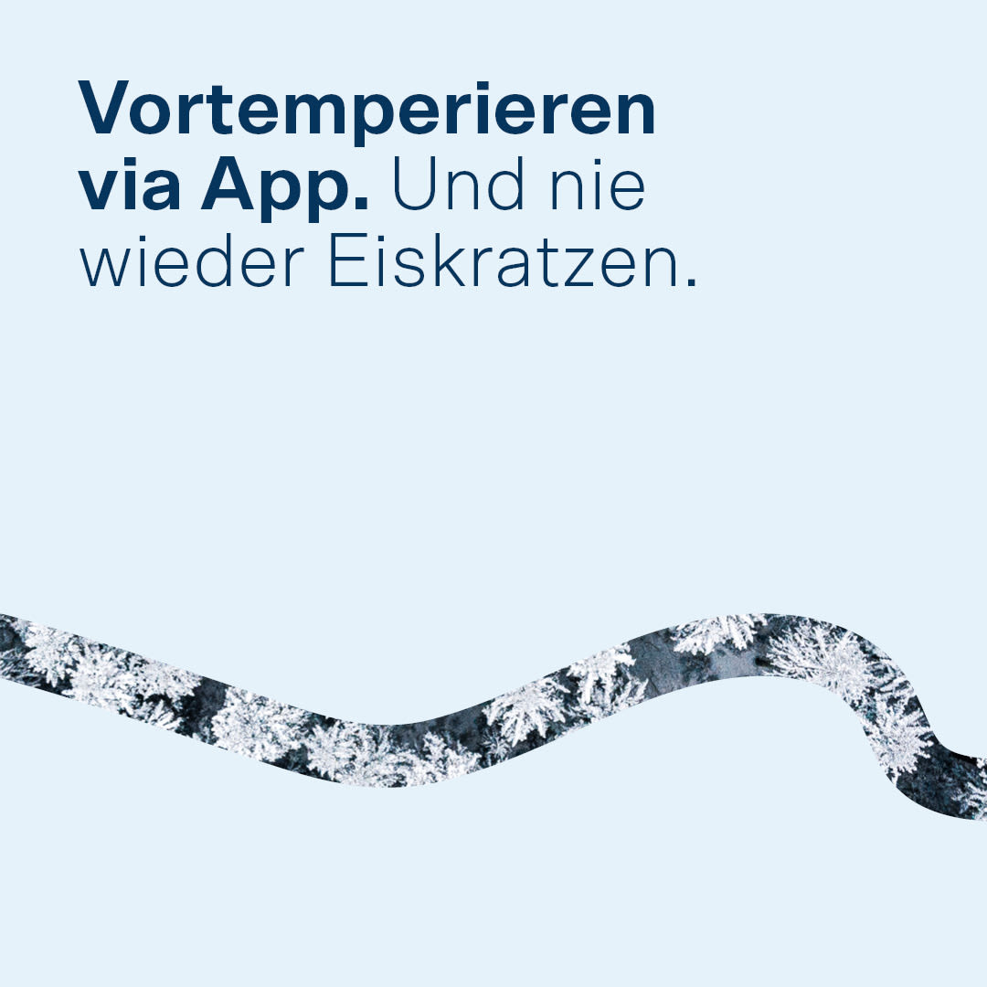 Vortemperieren via App.