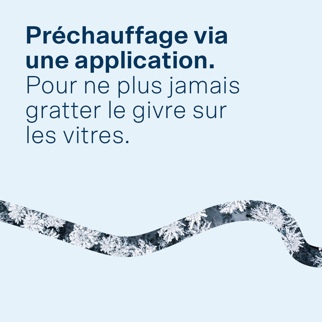 Préchauffage via une application.