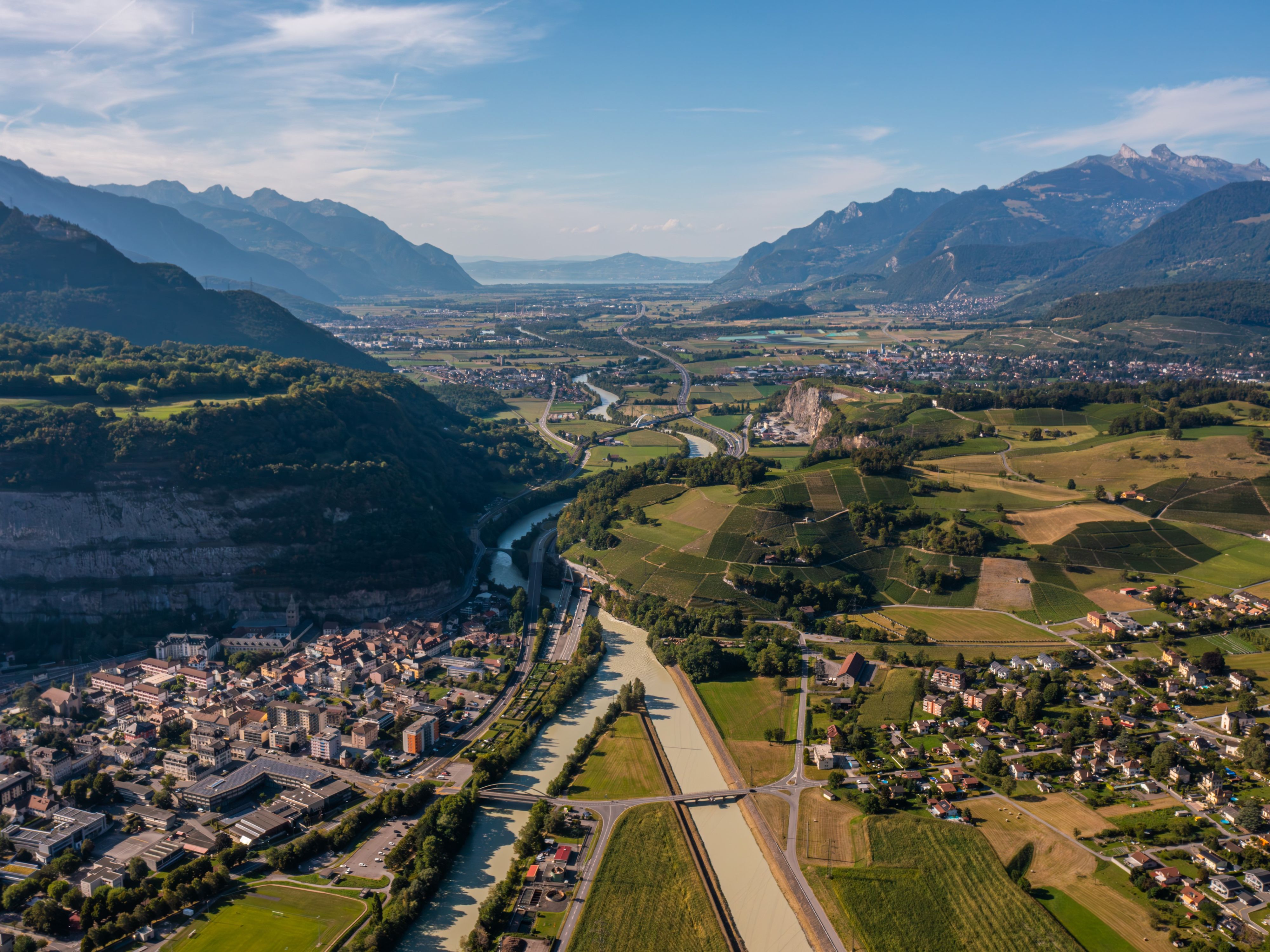 Foto aerea dello Chablais