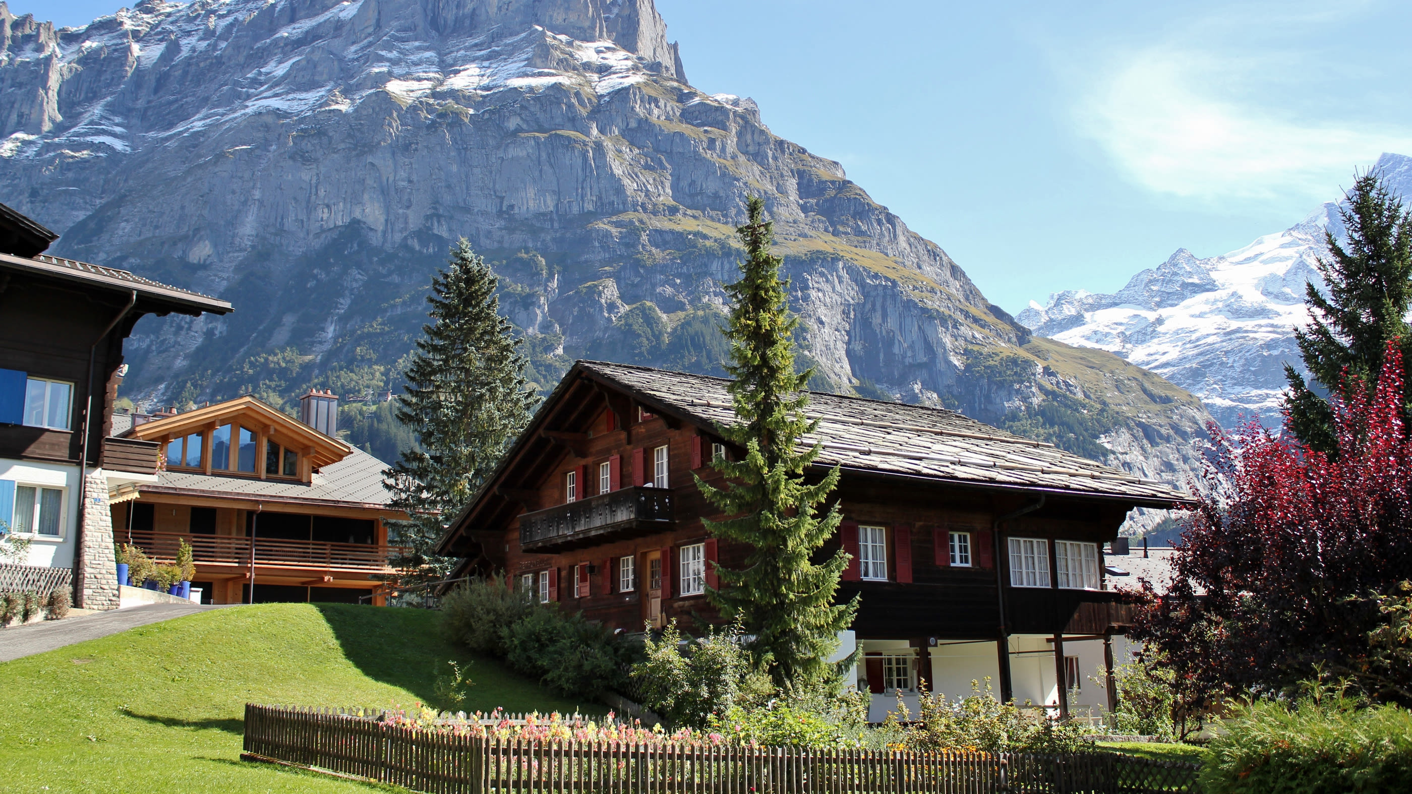 Chalet nelle Alpi svizzere.