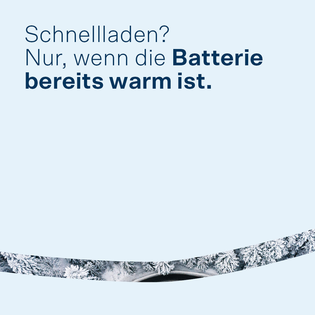 Schnellladen? Nur, wenn die Batterie bereits warm ist.