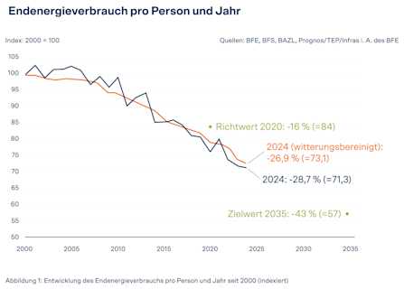 Grafik zum Endenergieverbrauch