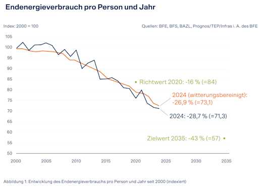 Grafik zum Endenergieverbrauch