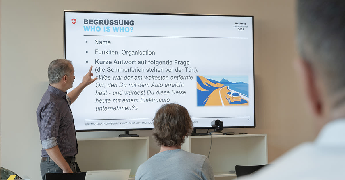 Präsentation am Workshop «E-Mobilität als Treiber der Energieoptimierung in Mehrparteiengebäuden»