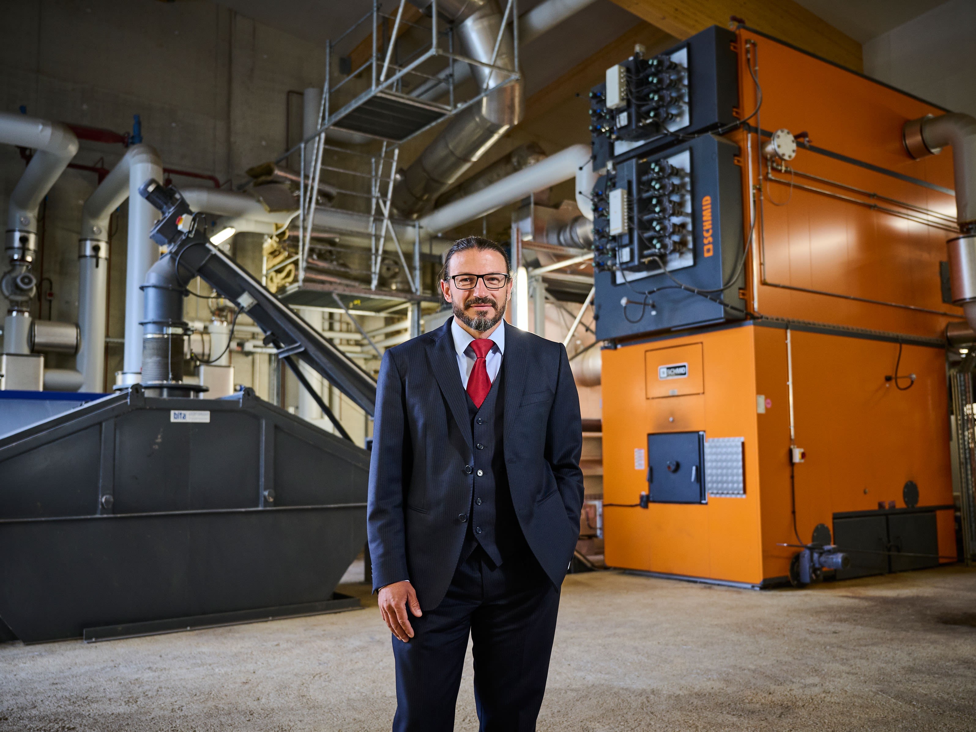 Frédéric Cabré, President della cooperativa di teleriscaldamento di La Brévine