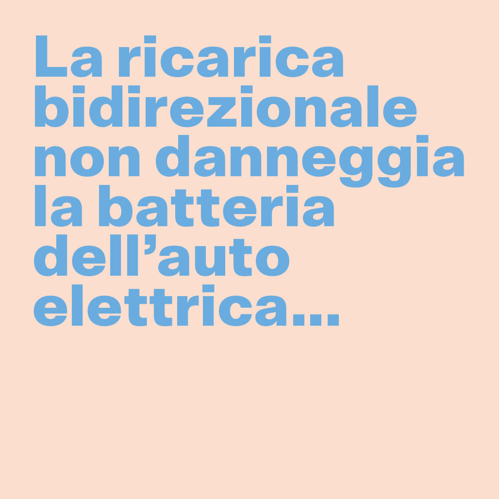 Ricarica bidirezionale
