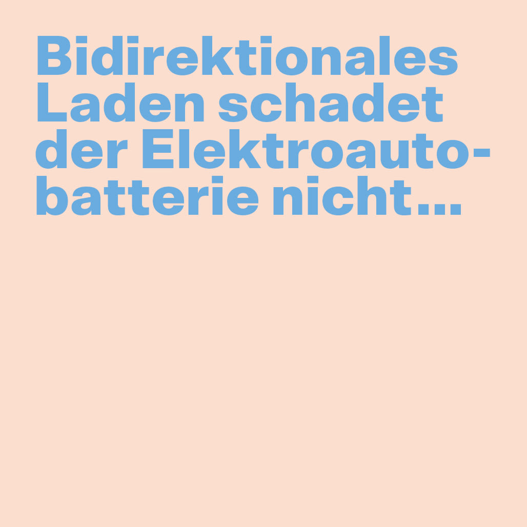 Bidirektionales Laden