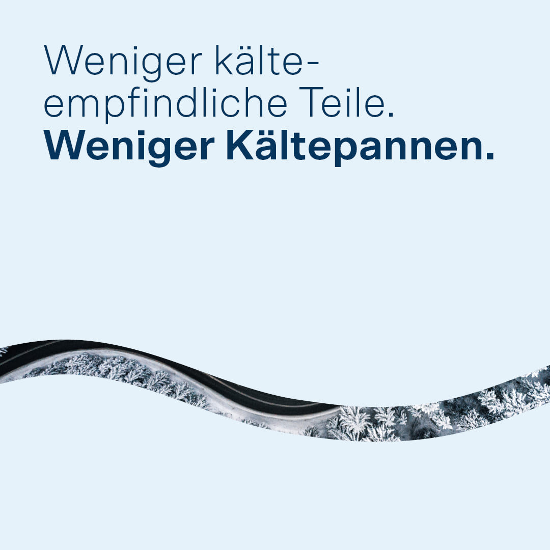 Weniger kälteempfindliche Teile.