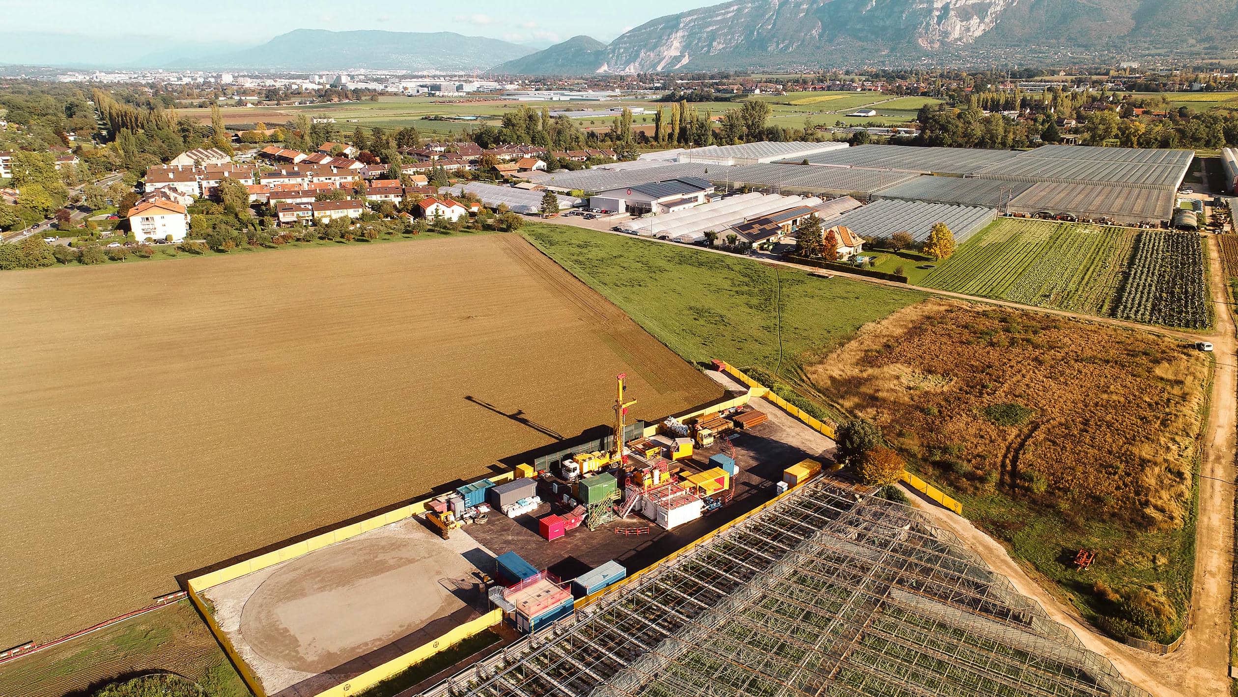 Sito geotermico a Lully nel cantone di Vaud.