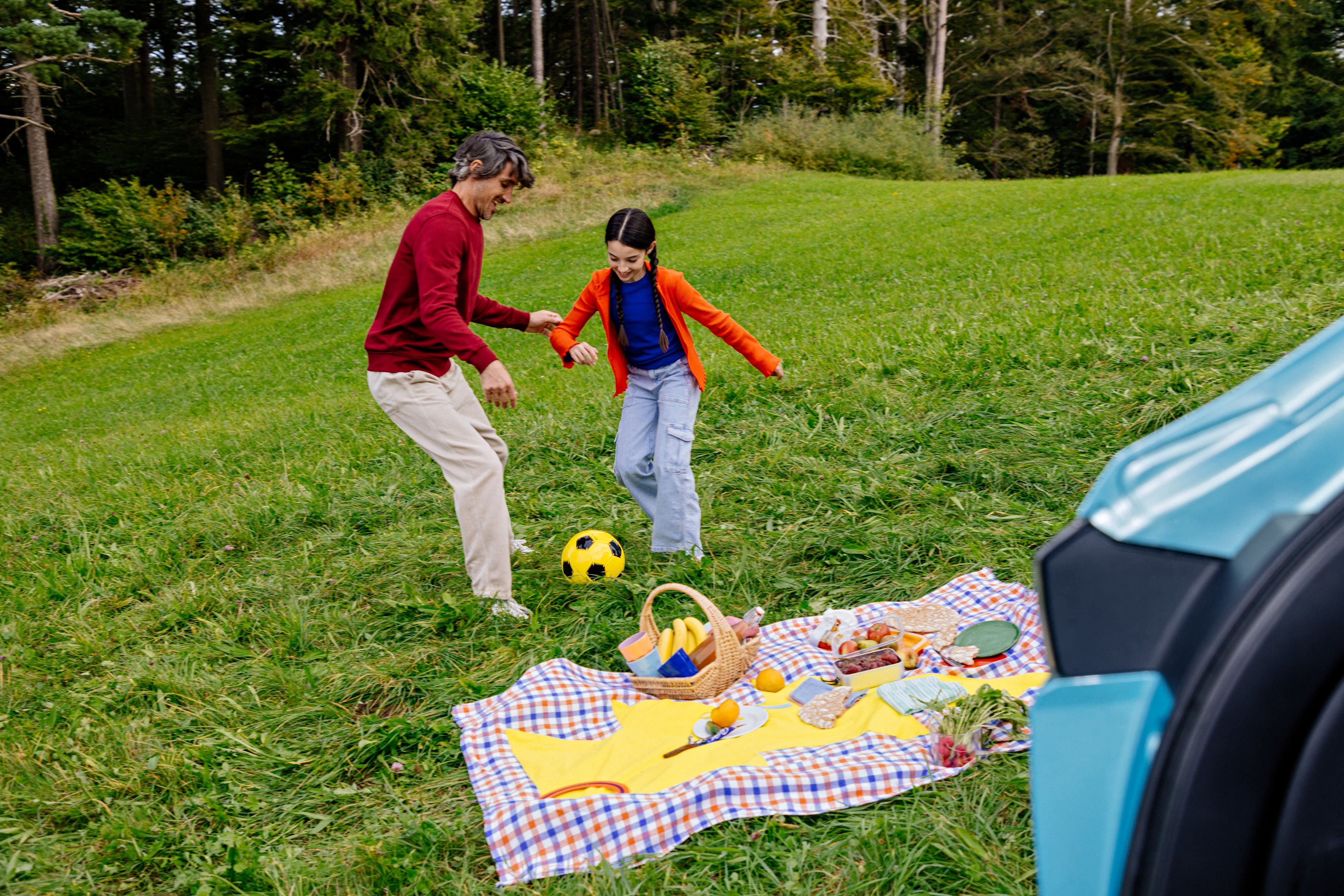 Familie Picknick Blitzdecke