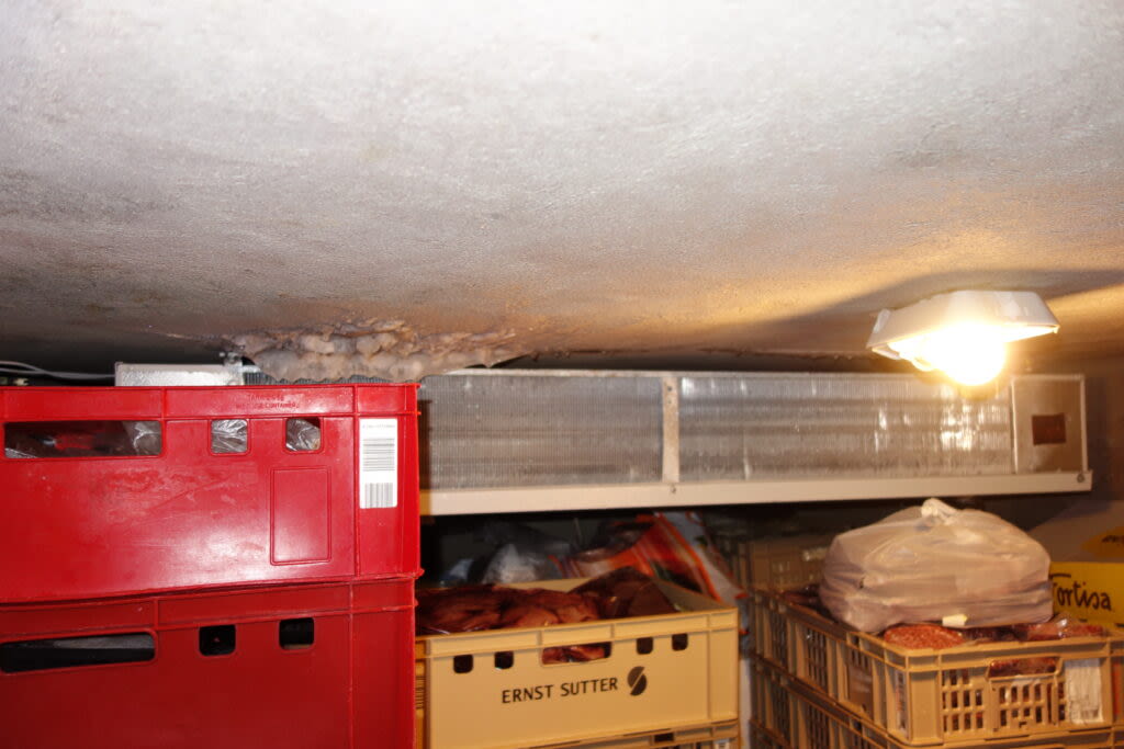 Situation au niveau de l’évaporateur et de la chambre froide