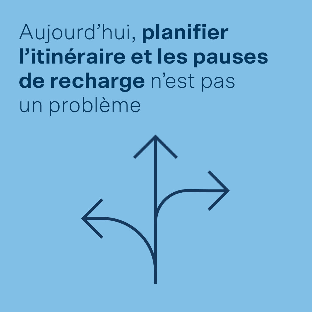 Aujourd’hui, planifier l’itinéraire et les pauses de recharge n’est pas un problème