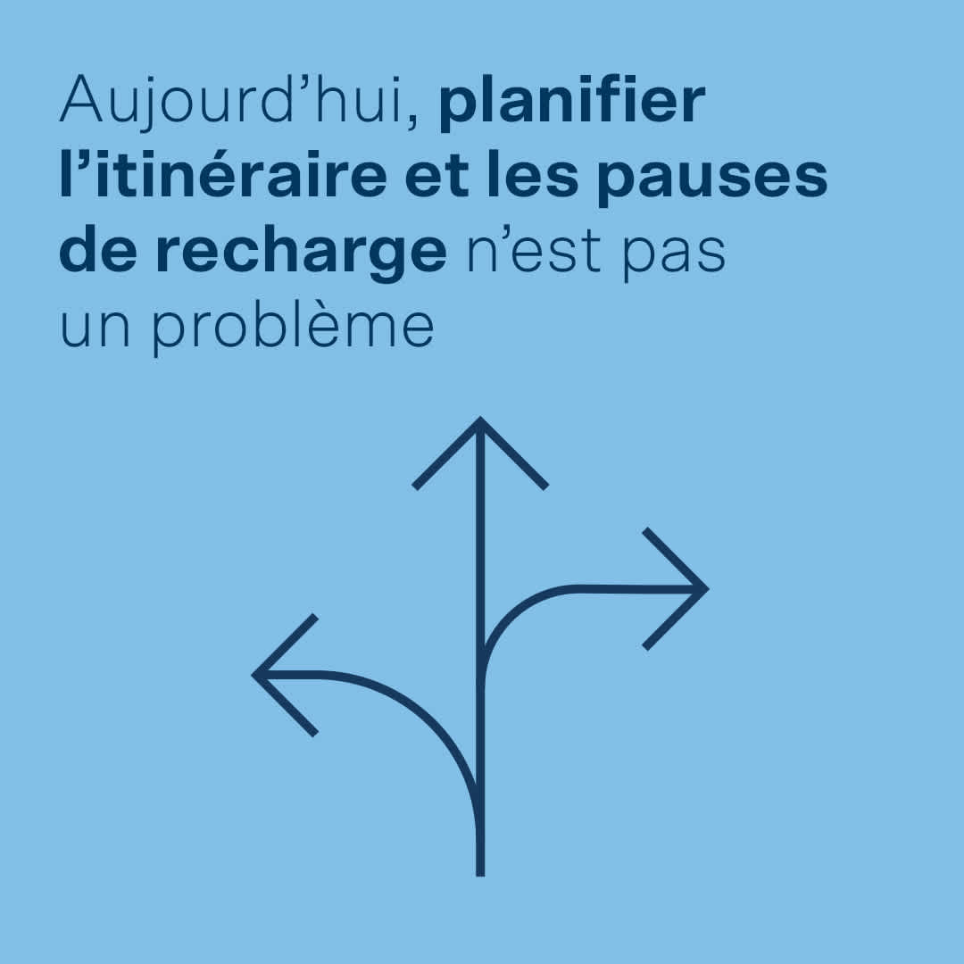 Aujourd’hui, planifier l’itinéraire et les pauses de recharge n’est pas un problème