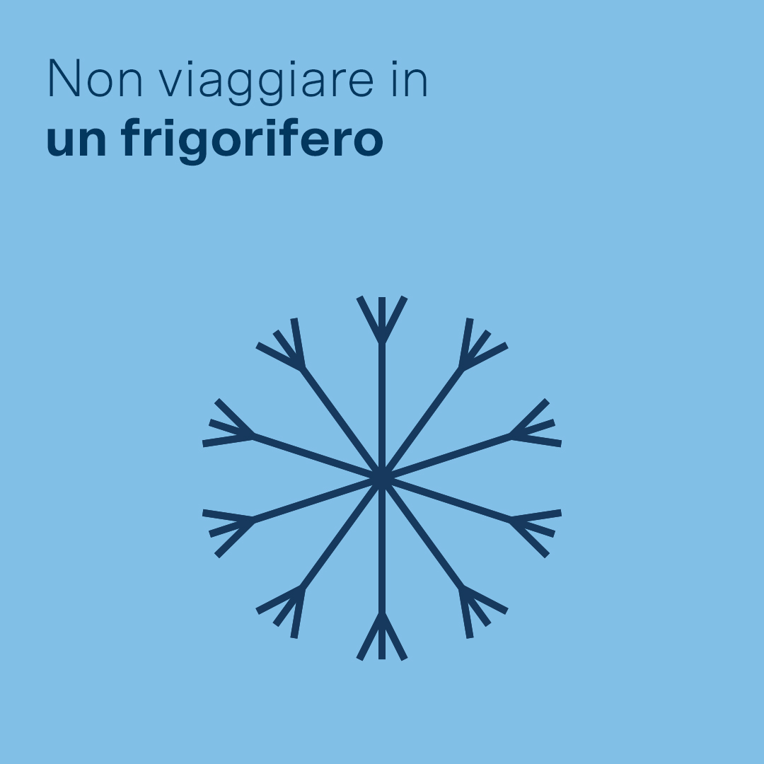  Non viaggiare in un frigorifero