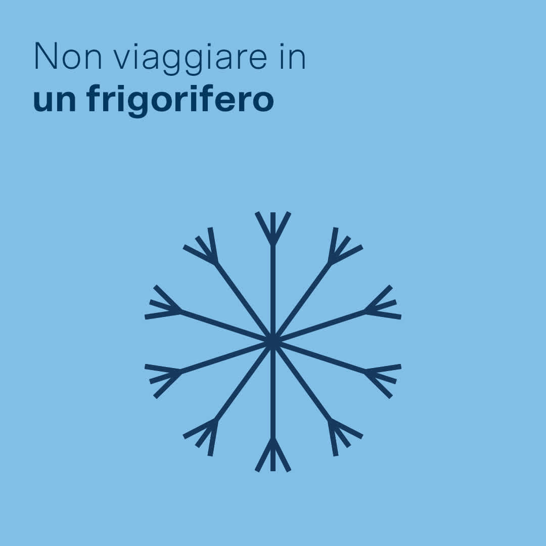 Non viaggiare in un frigorifero