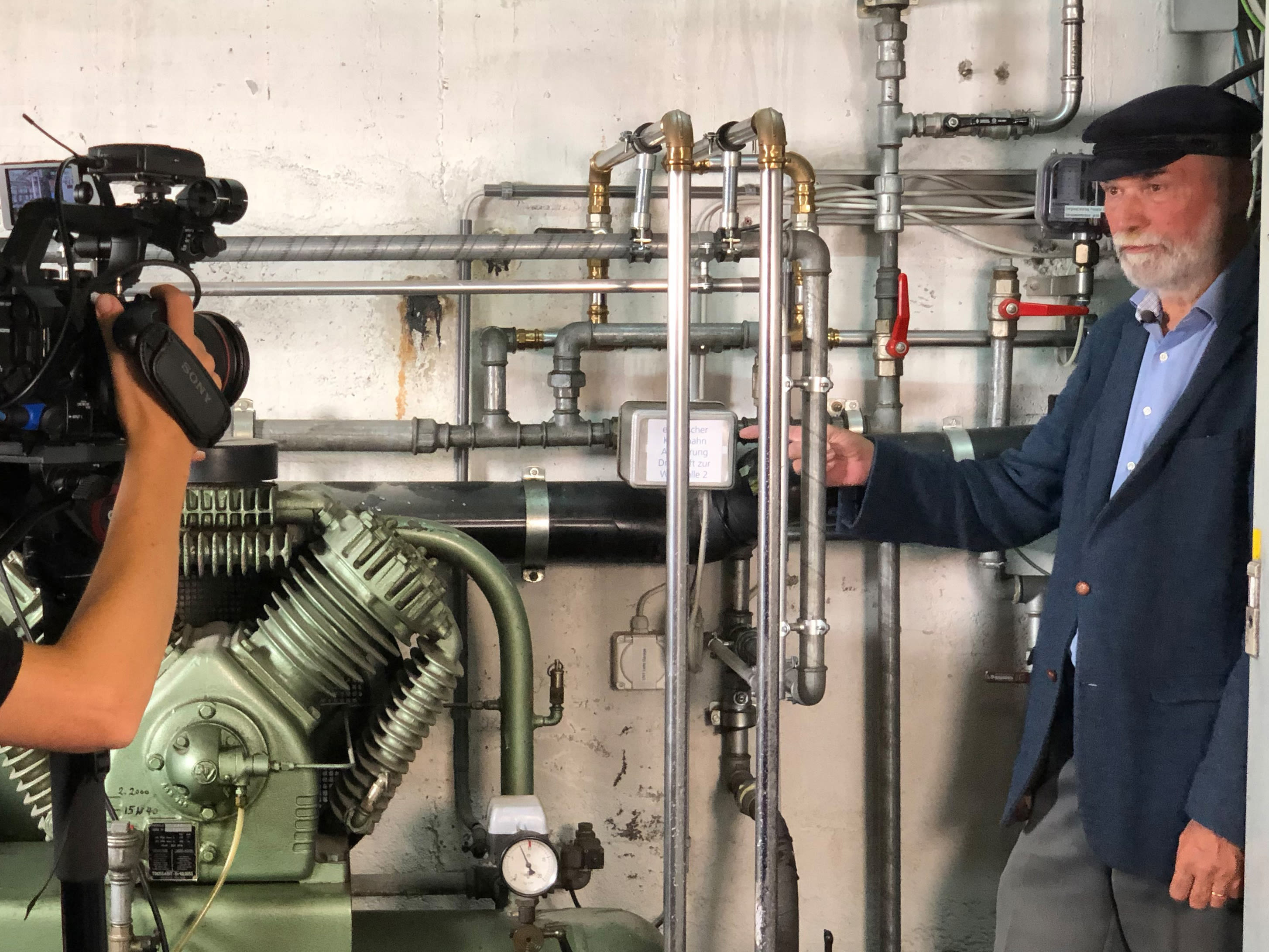 MakingOf vidéos sur l'air comprimé avec Rolf Gloor.
