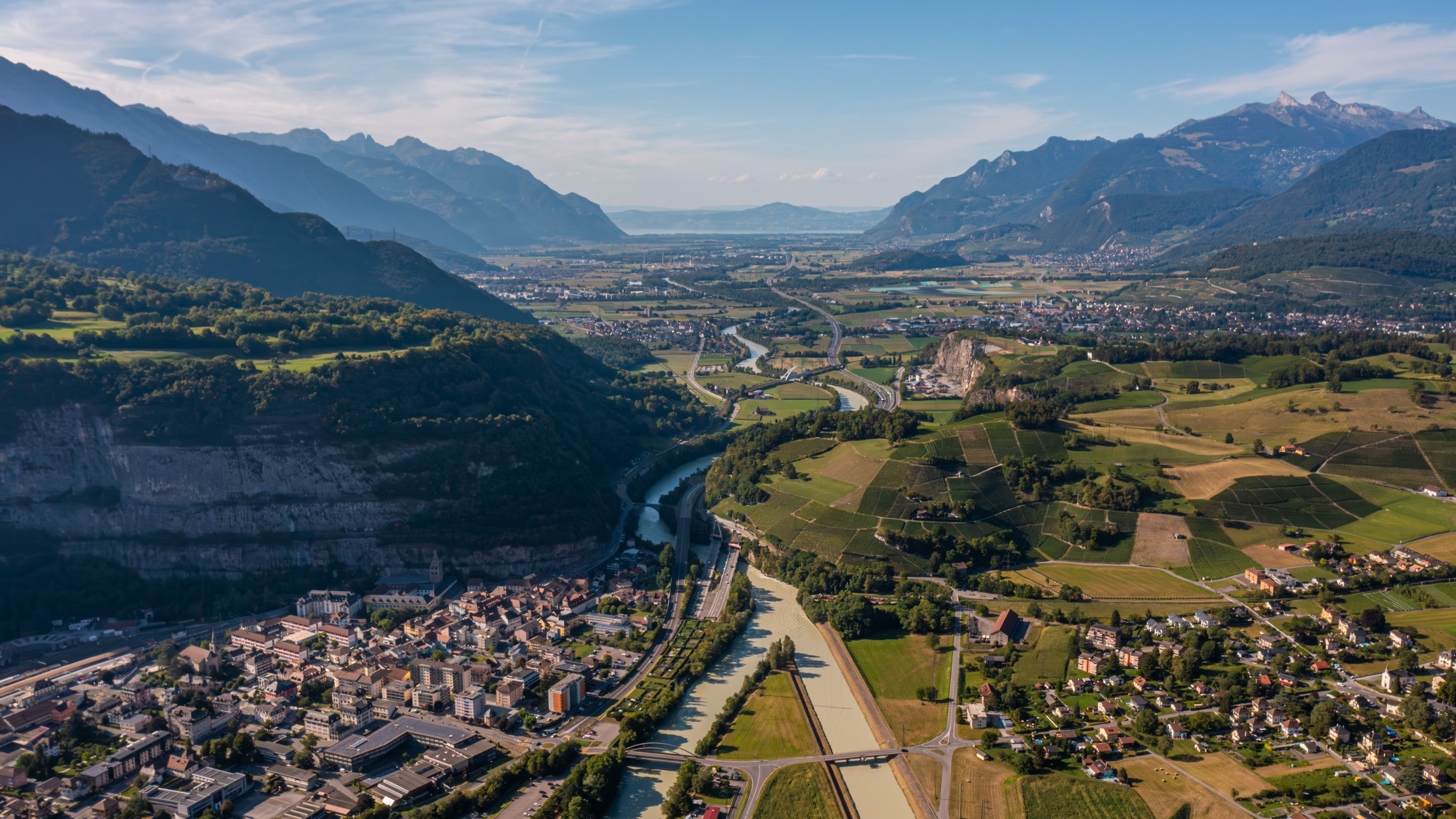 Foto aerea dello Chablais