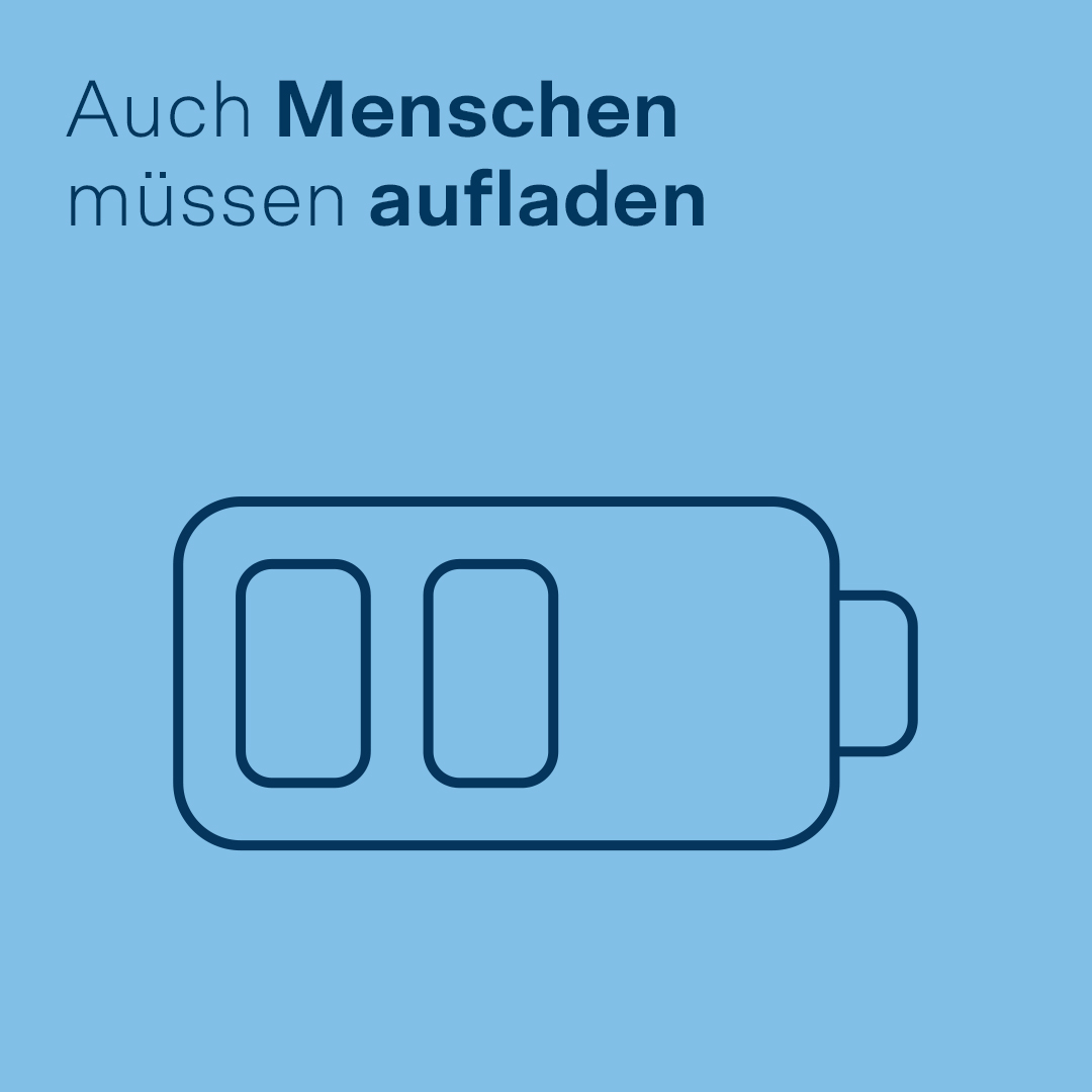 Auch Menschen müssen aufladen
