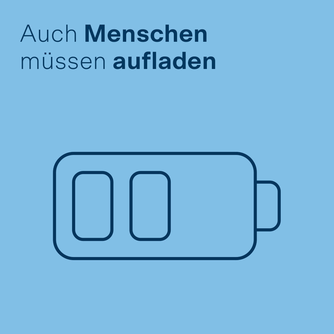 Auch Menschen müssen aufladen