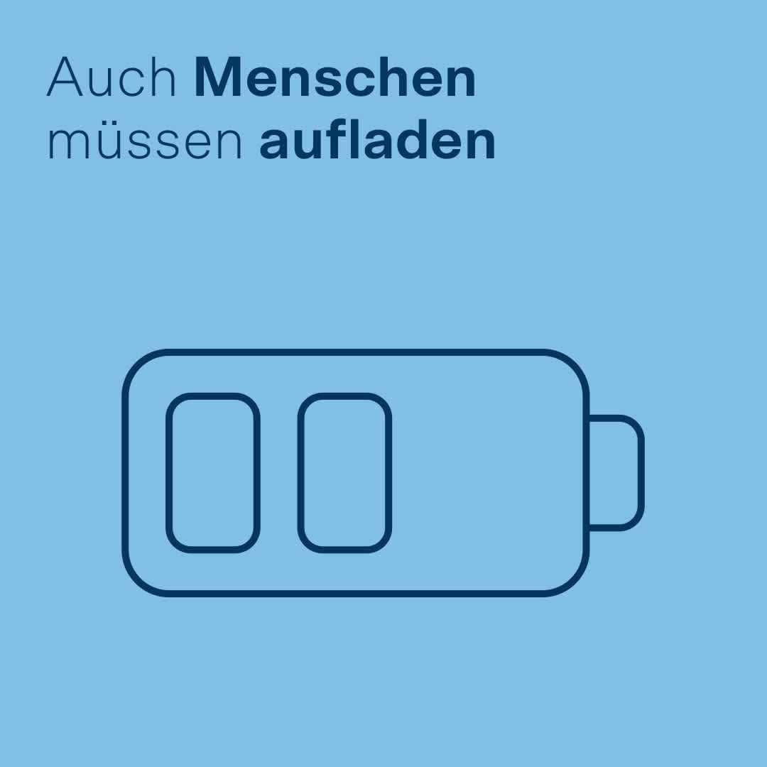Auch Menschen müssen aufladen
