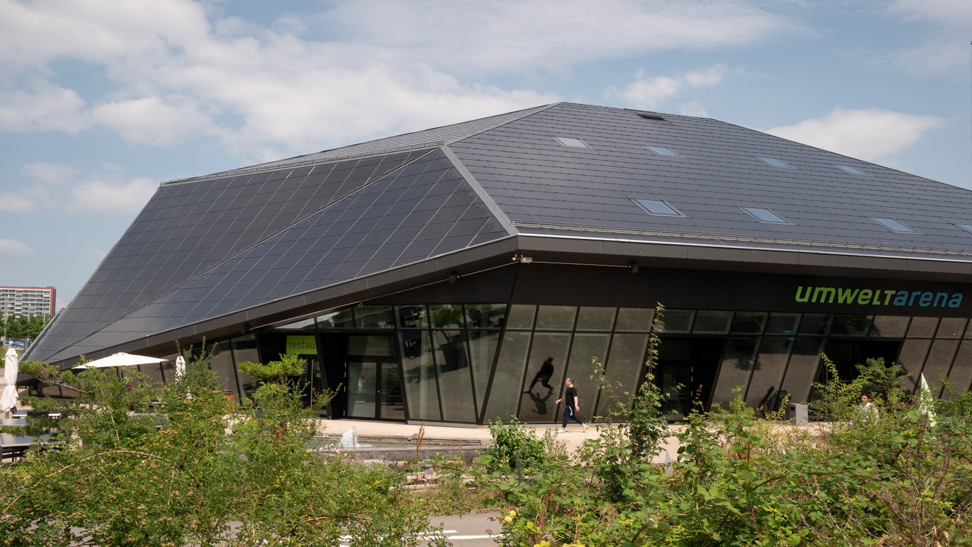 Le bâtiment de l'Umweltarena