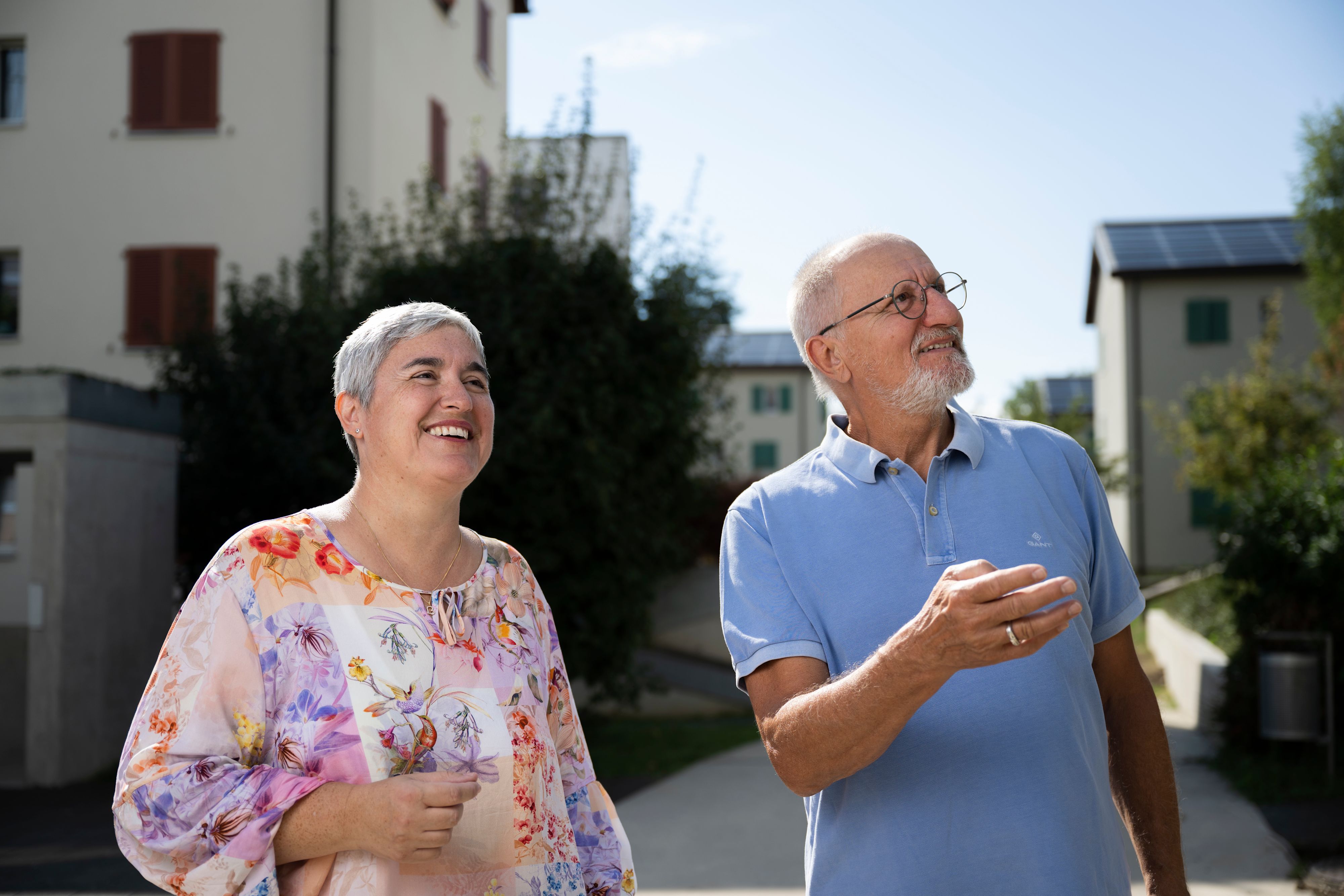 Due dei proprietari della cooperativa edilizia La Paix di Nyon