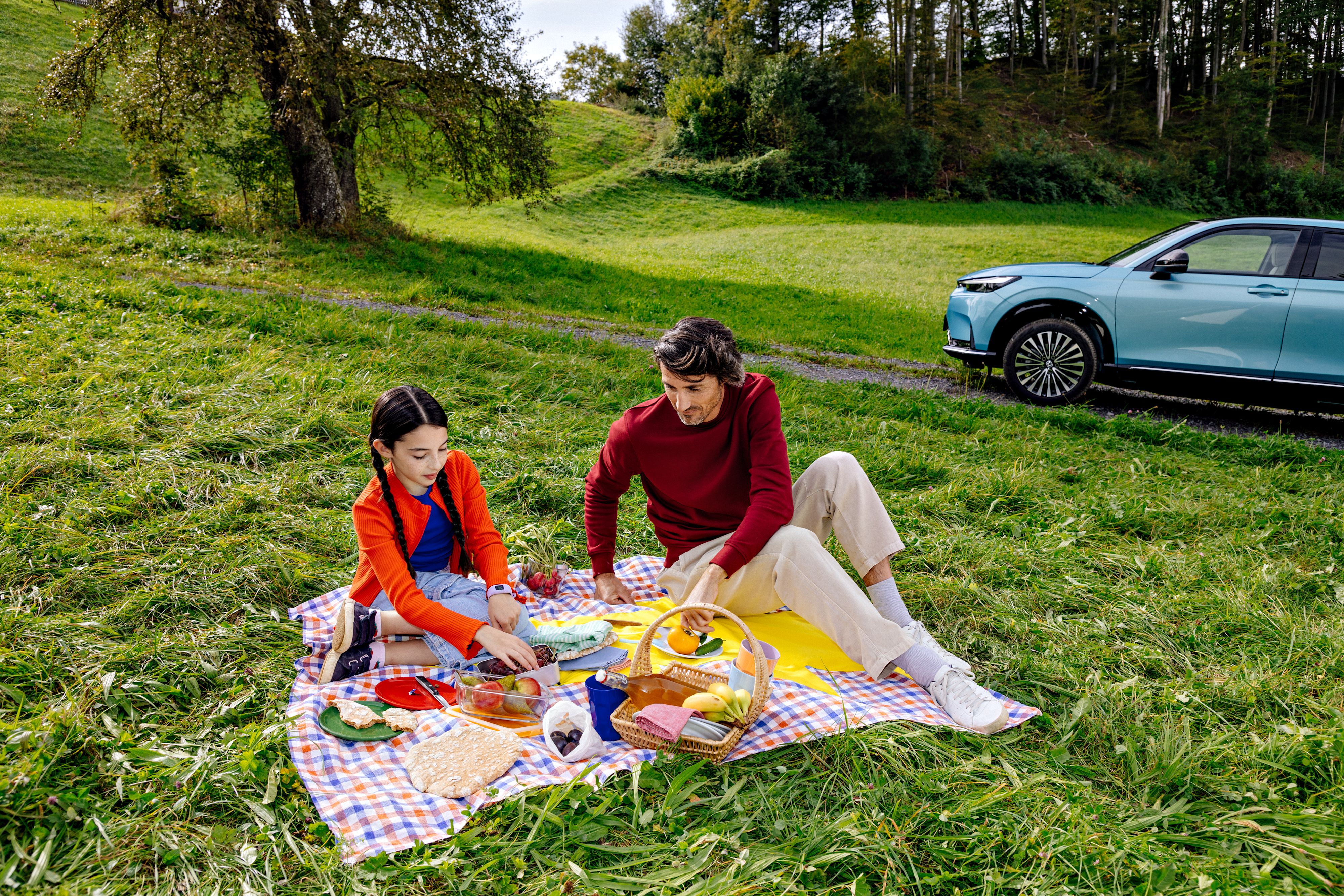 Familie Picknick Blitzdecke