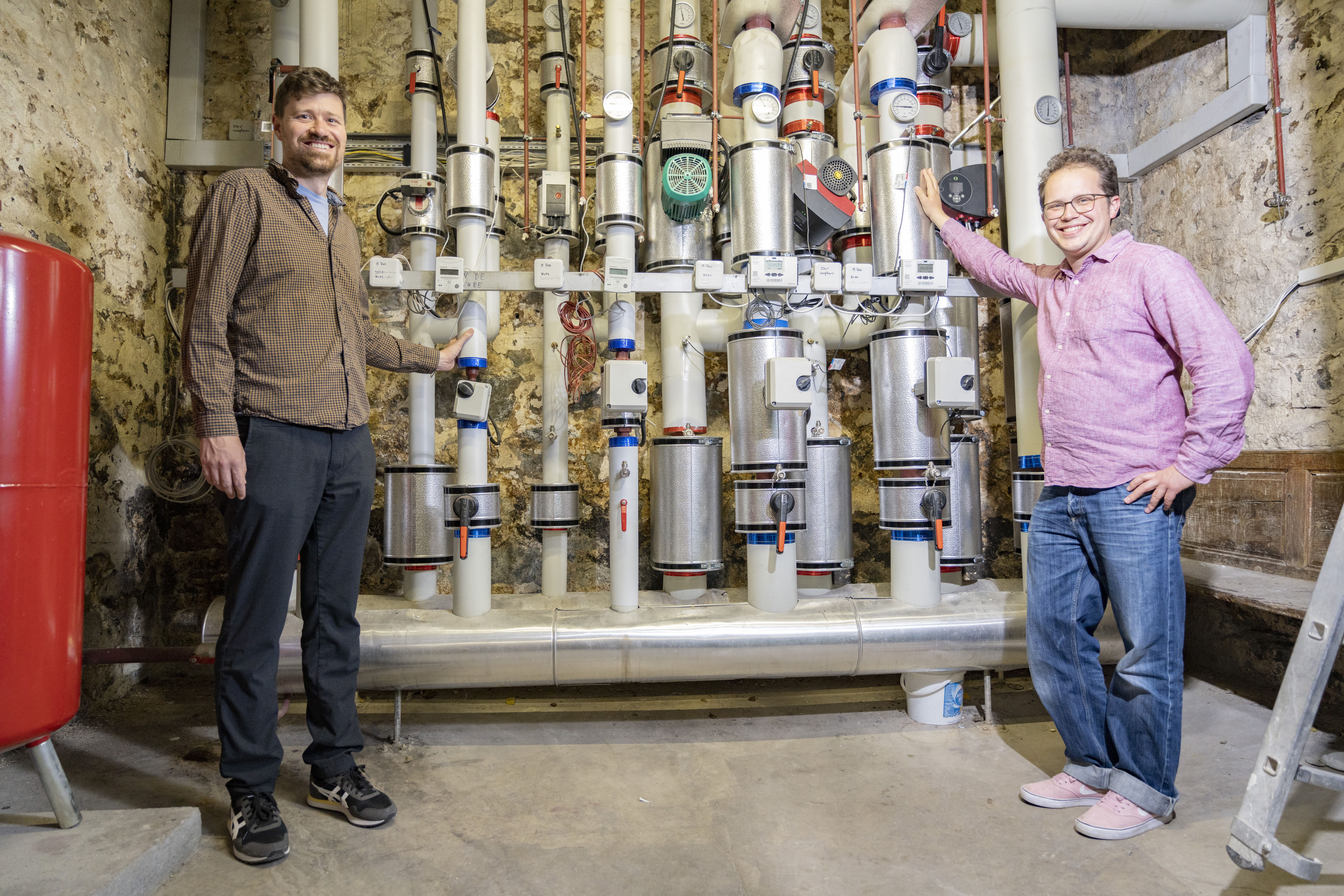 Benjamin Gurtner (Mobimo, links) und Emmanuel Walter (WSP, rechts). 