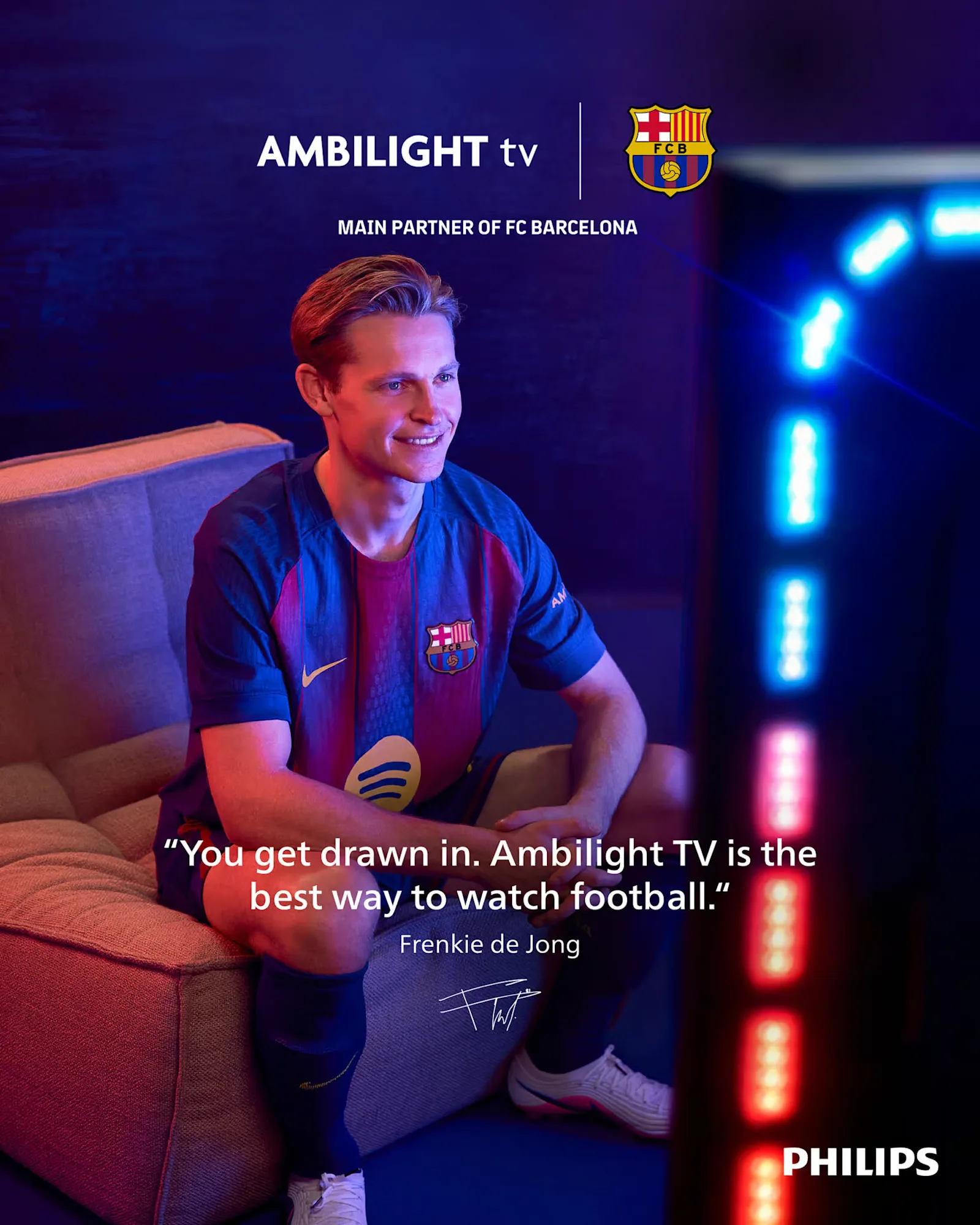 Frenkie de Jong - Ambilight tv
