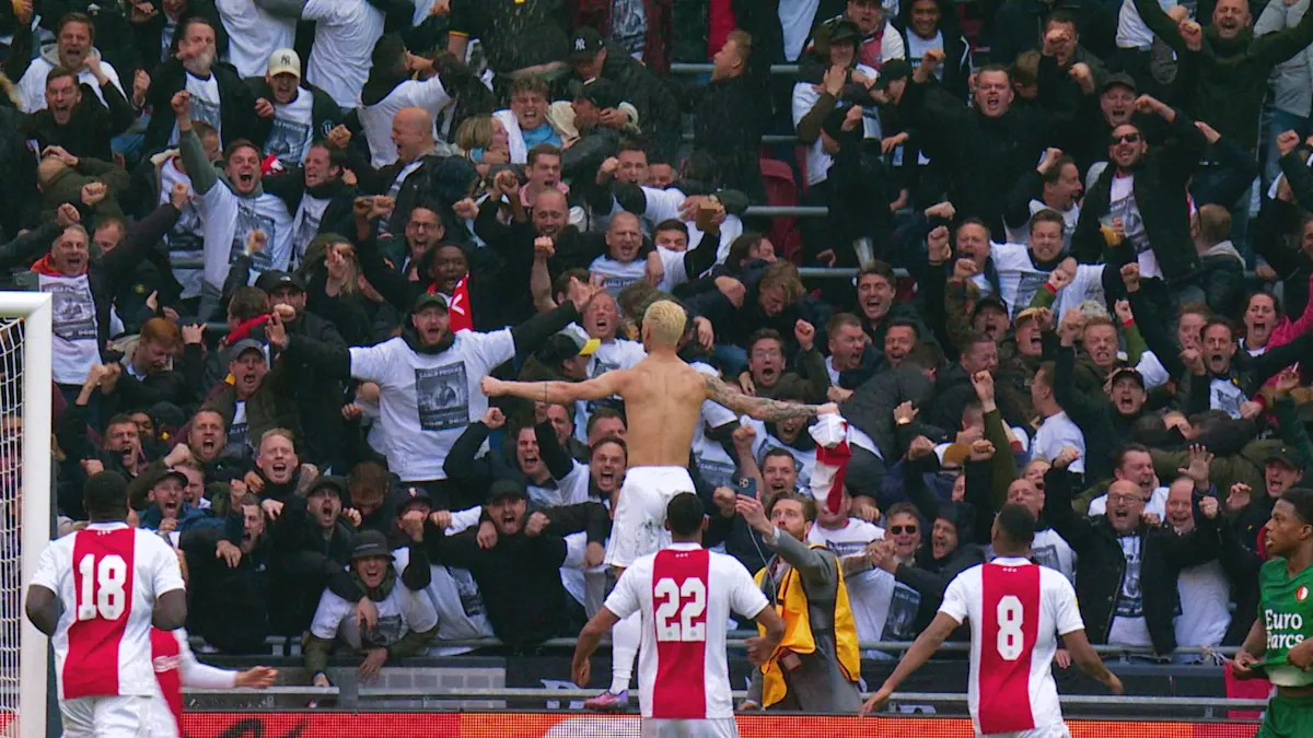 Antony after goal against Feyenoord