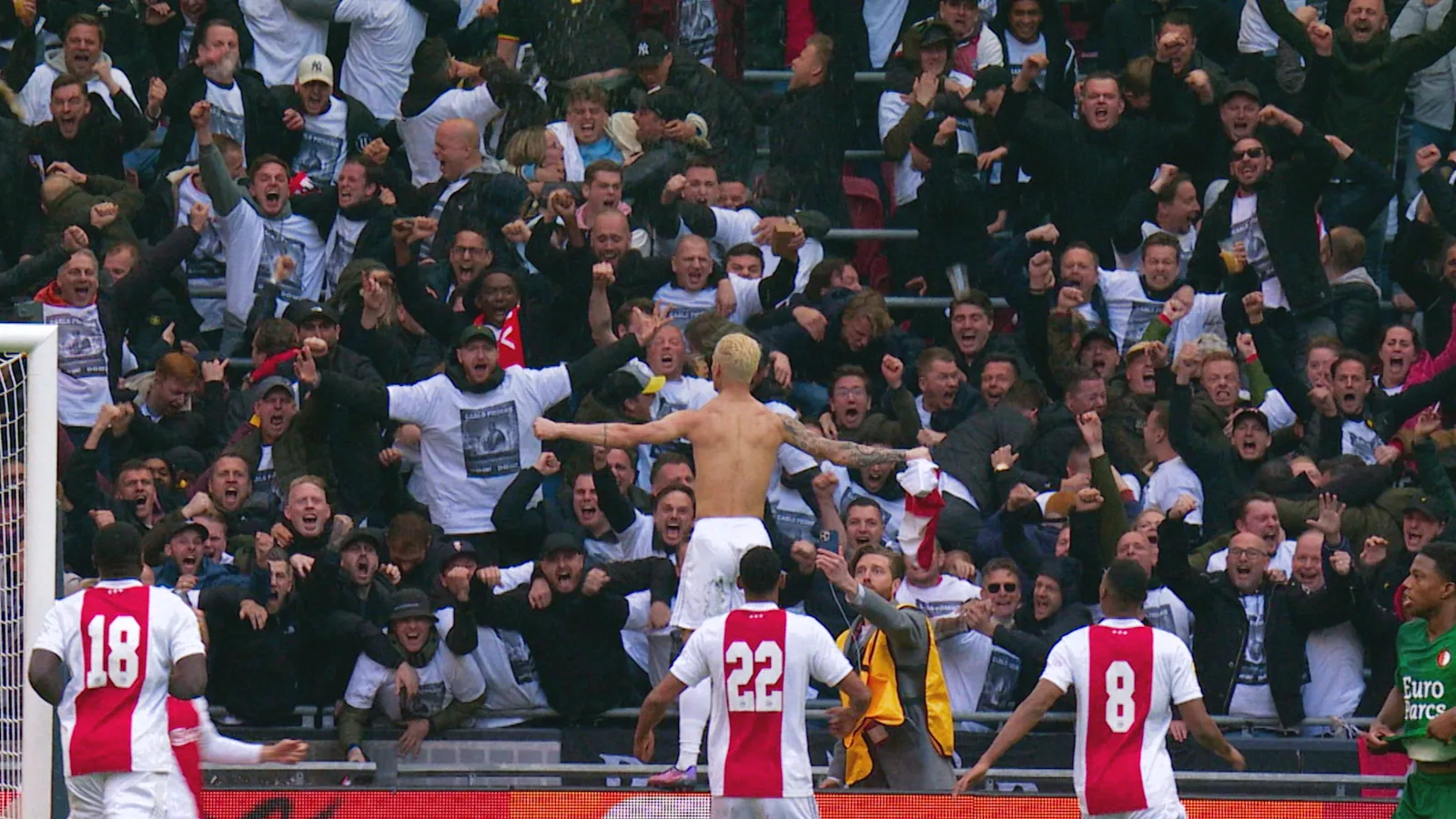 Antony after goal against Feyenoord