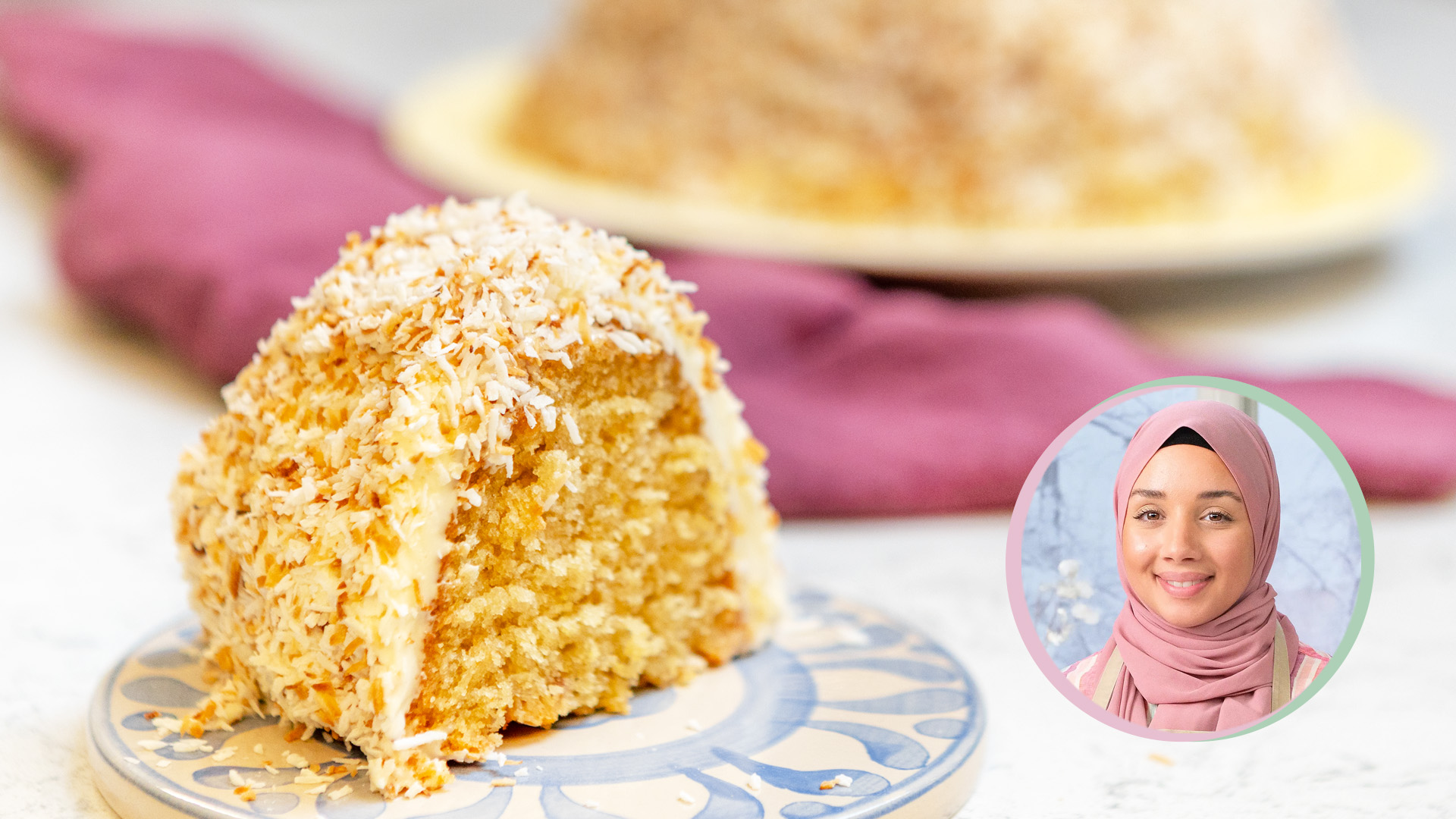 Sockerkaka med kokos och citron