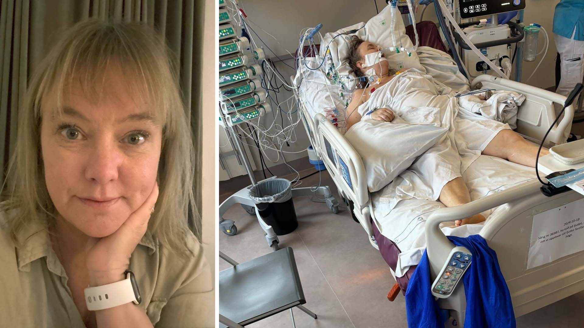 Anna, 51, fick influensa – låg nedsövd i åtta dygn