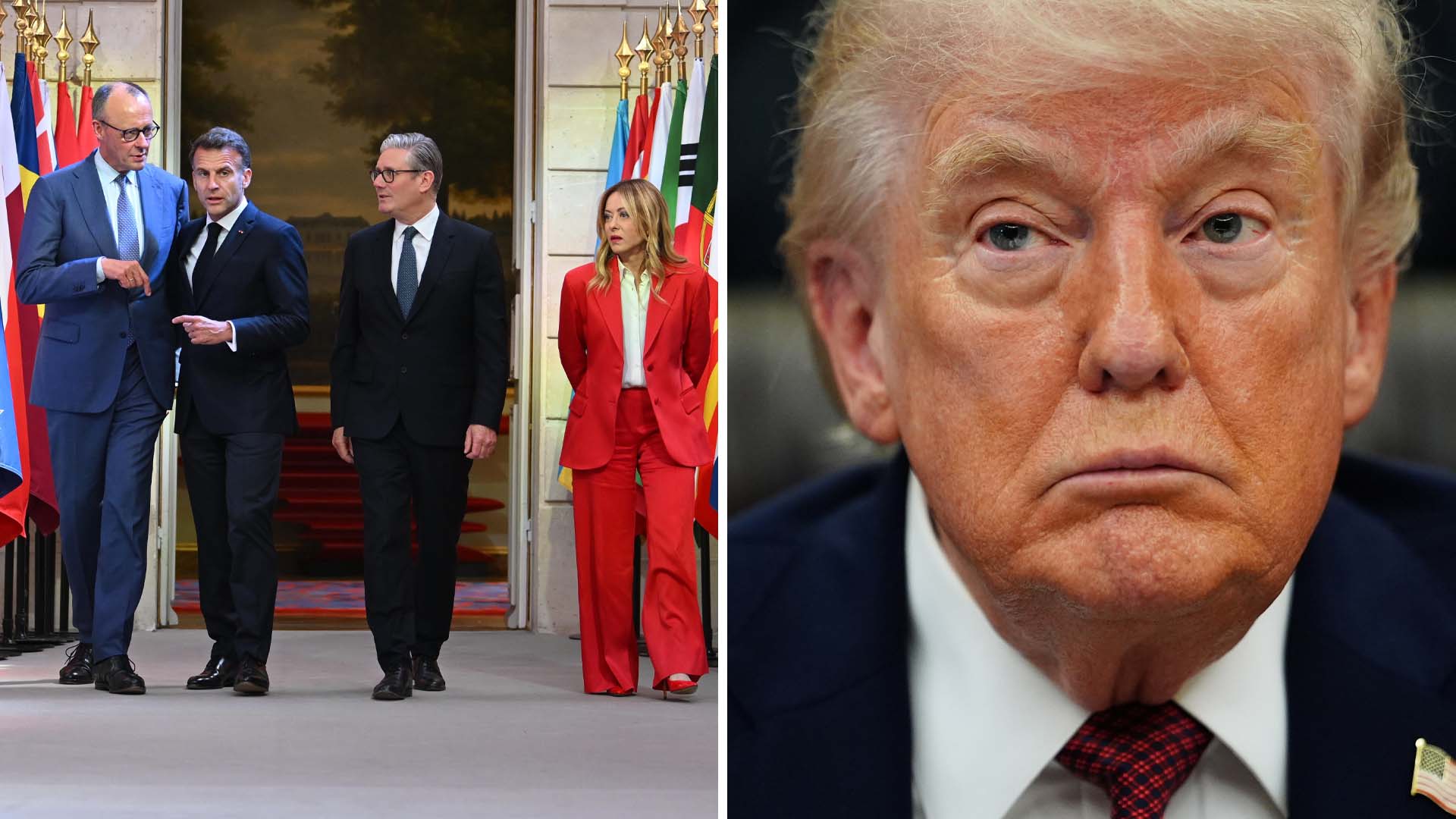 Trump sa ”håll er borta” – nu trotsar europeiska ledarna presidenten