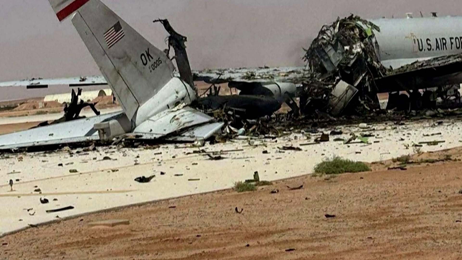 Bilder visar: Amerikanska plan för miljarder totalförstörda i iranska attacken